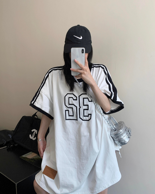 Raglan Numbering Big T-Shirt YLS0251