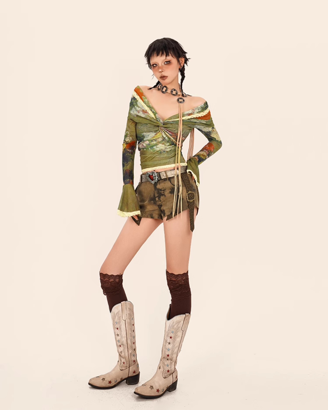 Punk Leopard Print Shorts NIM0016