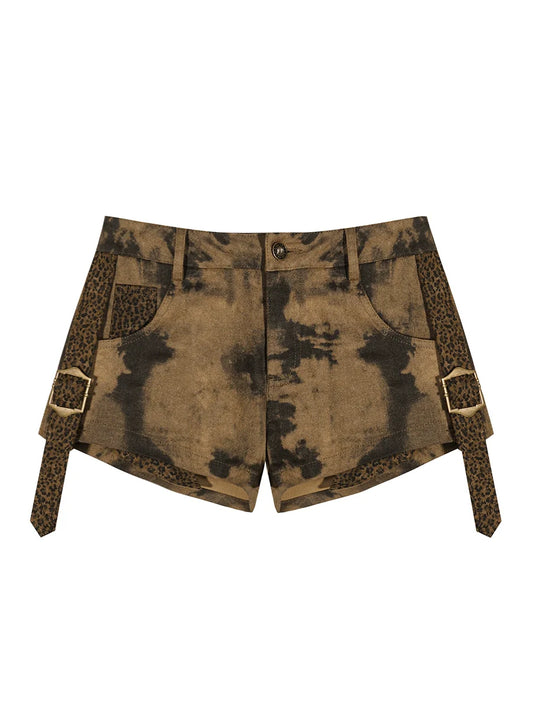 Punk Leopard Print Shorts NIM0016
